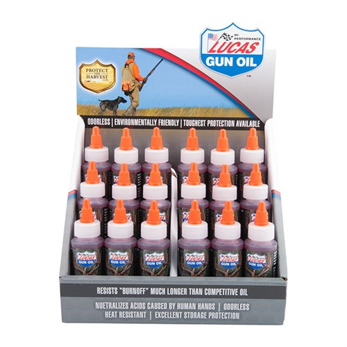 GUN OIL 18 PACK W/DISPLAY CASE