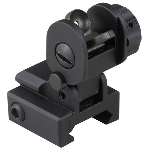 AR-15  FLIP-UP  STANDARD BACKUP IRON REAR SIGHT BLACK
