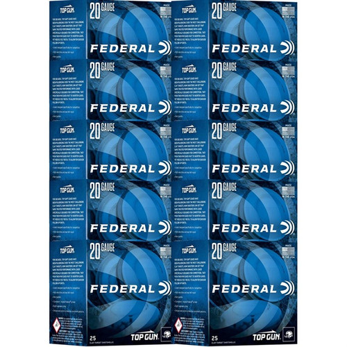 TOP GUN 20 GAUGE 2-3/4'' 7/8OZ #7.5 SHOT 1250 FPS 250/CASE