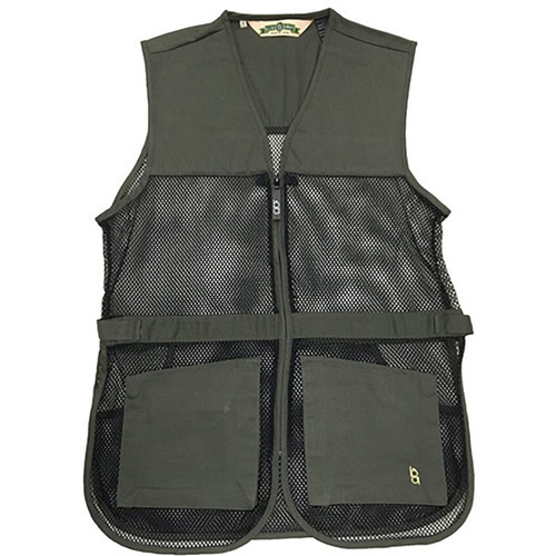 FULL MESH DUAL PAD SHOOTING VEST SAGE GREEN L