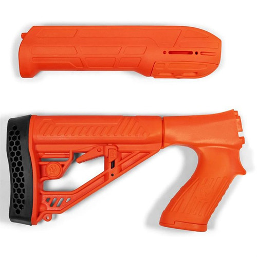 EX PERFORMANCE ADJ STOCK & FOREND FOR 12G REM 870 ORANGE