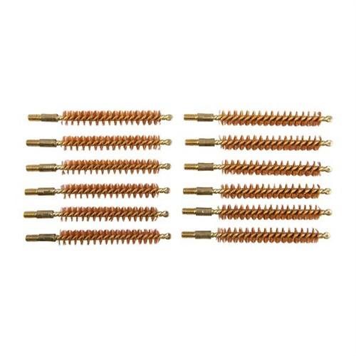 BRONZE RIFLE BORE BRUSH, 8MM, 8-32M, 12 PACK
