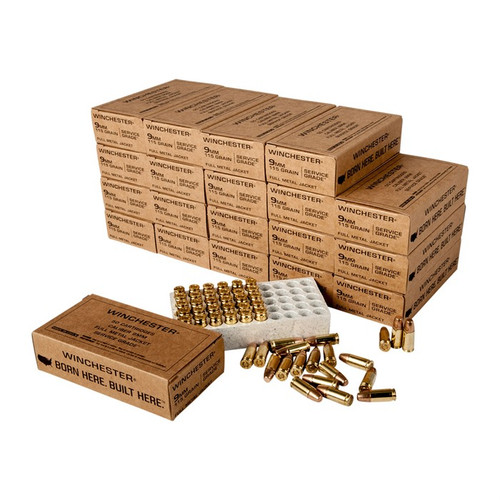 9MM LUGER 115GR FULL METAL JACKET 500/CASE