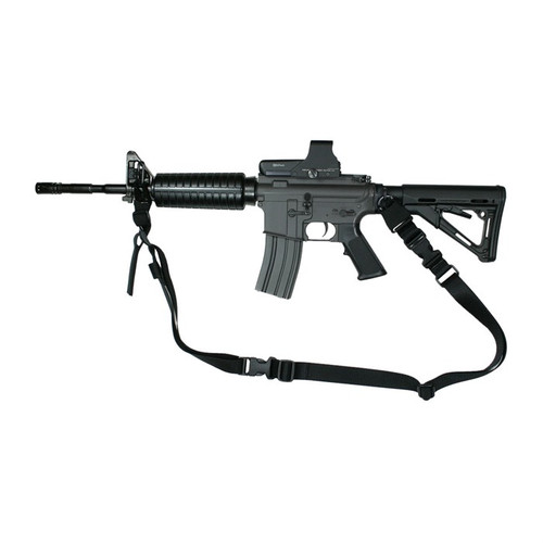CCS CONVERTIBLE TACTICAL SLING W/STEEL HOOK ATTACHMENT BLK