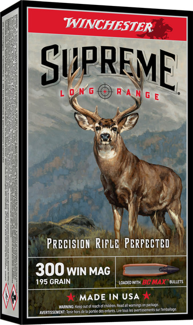 Winchester .300 WSM Ammo 195gr BC Max Ammunition - 20 Rounds