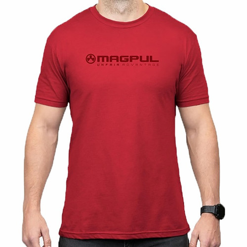 UNFAIR ADVANTAGE COTTON T-SHIRT RED SMALL