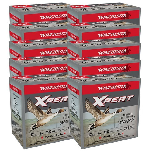 Winchester 12 Gauge Ammo 1-1/8 oz #2/#3 Duplex Ammunition - 250 Rounds