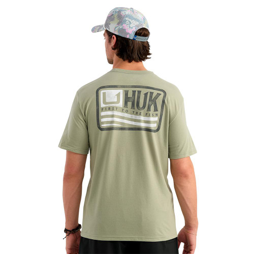 Huk Born Wave Short Sleeve Shirt Seagrass XL