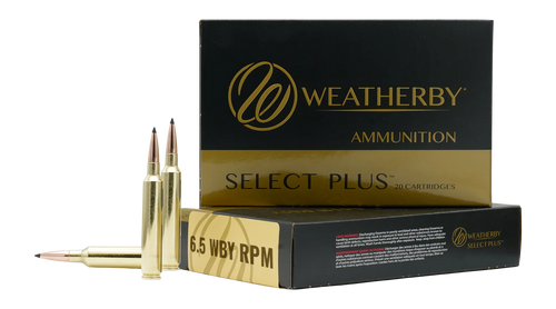 Weatherby 6.5 WBY RPM Ammo 124gr HC Ammunition - 20 Rounds