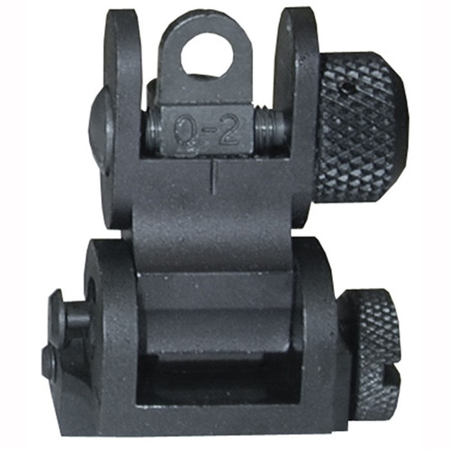 AR-15  FLIP-UP  TACTICAL REAR SIGHT BLACK