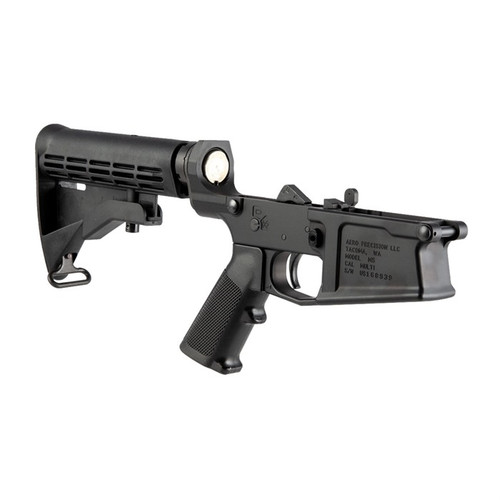 M5 COMP LOWER RECEIVER W/A2 GRIP M4 STOCK FOR AR .308 BLACK