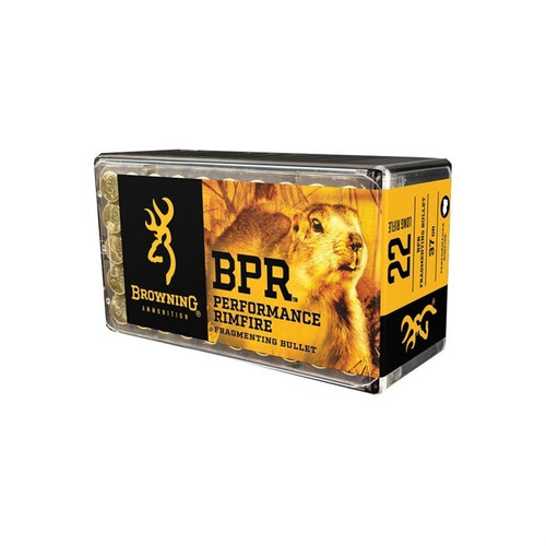 Browning Ammunition 22 Long Rifle Ammo 37gr Fragmenting Hollow Point Ammunition - 50 Rounds