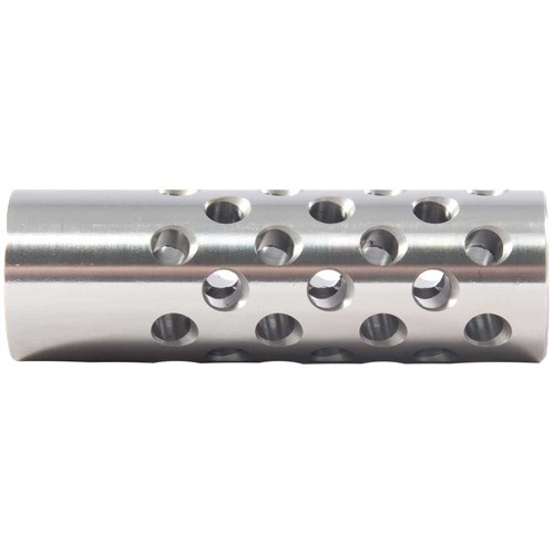 #3 MUZZLE BRAKE 22 CALIBER 9/16-24 CHROME MOLY SILVER