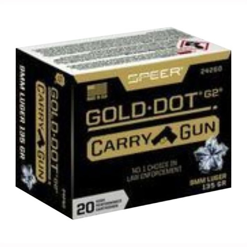 Speer 9mm Ammo 135gr JHP Ammunition - 200 Rounds