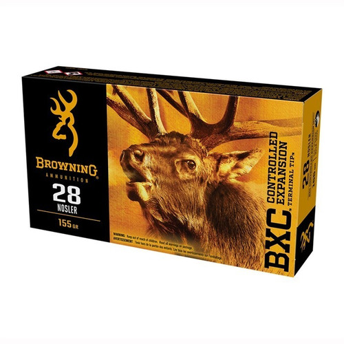 Browning Ammunition 28 Nosler Ammo 155gr TT Ammunition - 20 Rounds