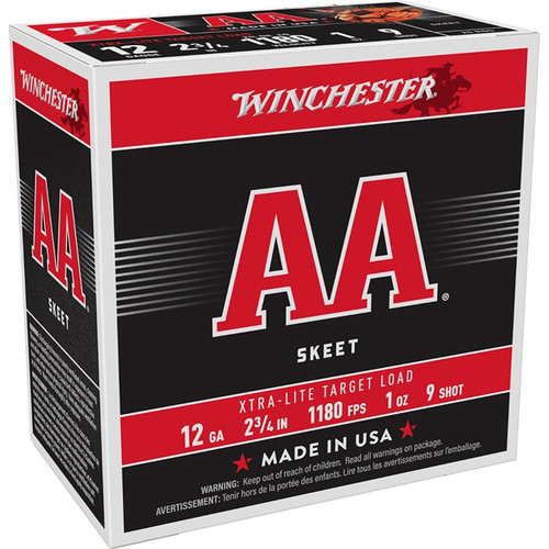 AA XTRA-LITE 12 GAUGE 2-3/4'' 1 OZ #9 SHOT 250/CASE