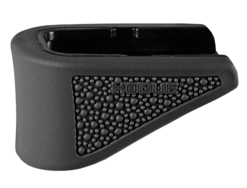Hogue 18220  Extension Base Pad Fits Glock 42 Compatible w/ 6rd Magazine Black Overmolded Rubber