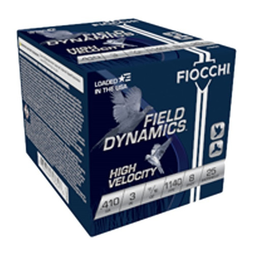 Fiocchi 410 Bore Ammo 11/16 oz #8 Lead Shot Ammunition - 250 Rounds
