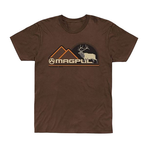 WAPITI BLEND T-SHIRT BROWN HEATHER SMALL