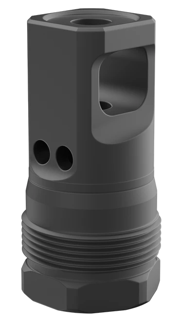 Breek Arms BRK4430 Echo Single Port Plan B Black Nitride Steel 1/2"x28 Threads 223 Cal/5.56mm