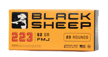 Black Sheep 223 Remington Ammo 62gr FMJ Ammunition - 20 Rounds