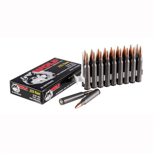 Wolf .223 Remington Ammo 55gr FMJ Ammunition - 20 Rounds