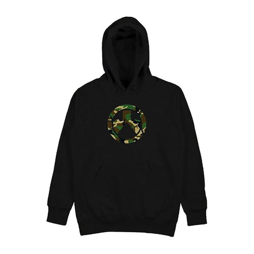 WOODLAND CAMO ICON HOODIE BLACK 2X-LARGE