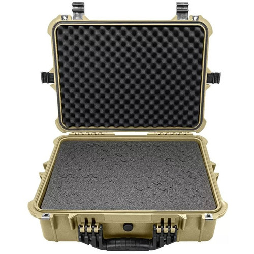 20'' LARGE HARD GEAR CASE W/RAGAR FOAM INSERTS TAN