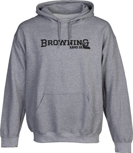 HEATHER GRAY XXLARGEBROWNING HOODIE BACKFENCE 