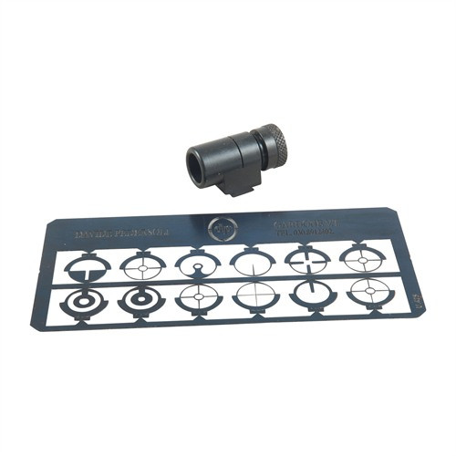 .350'' GLOBE TUNNEL SIGHT W/ 12 INSERTS STEEL BLACK