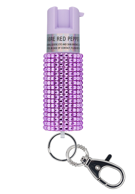 SEC KRJLV02     JEWELED PEPPER SPRAY LAVENDER