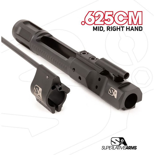 DI BUILDERS KIT WITH CLAMP ON .625'' GAS BLACK MIDLENGTH RH