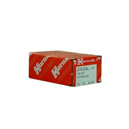 Hornady .270 Caliber 130gr Rifle Polymer Tip Bullets 100 Count