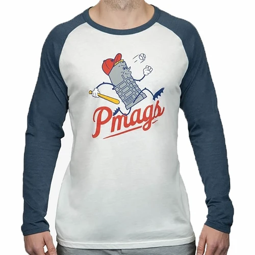 BASES LOADED BLEND LONG SLEEVE T-SHIRT WHITE SMALL