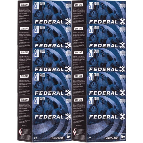 Federal 20 Gauge Ammo 7/8 oz #7.5 Lead Ammunition - 250 Rounds