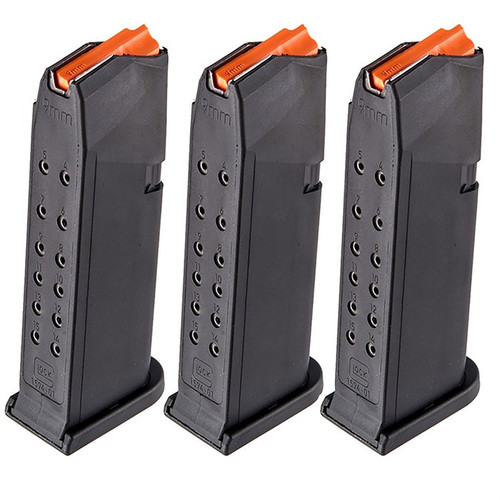 MAGAZINE 9MM LUGER 15RD FOR GLOCK 19 GEN5 BLACK 3-PACK