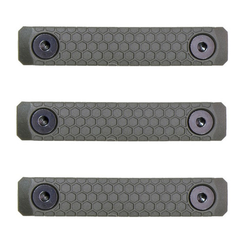 SLATE GRIP M-LOK PANELS 2-SLOT OD GREEN 3-PACK