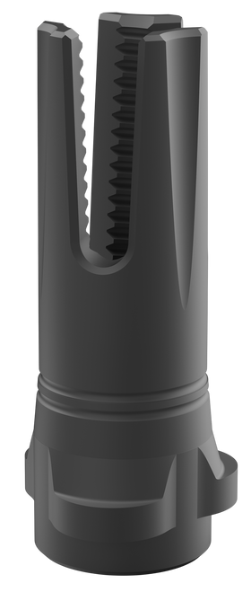 Breek Arms BRK4318 Scorch 3-Prong Flash Hider Black Nitride Steel 1/2"x28 Threads 9mmLuger Compatible w/ Breek-LOK 3QD