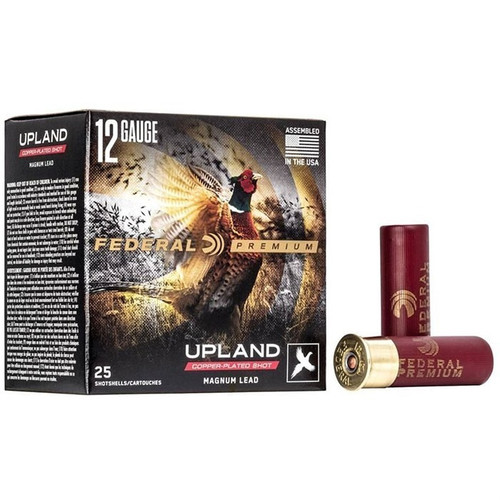 Federal 12 Gauge Ammo 1-5/8 oz #4 Lead Ammunition - 25 Rounds