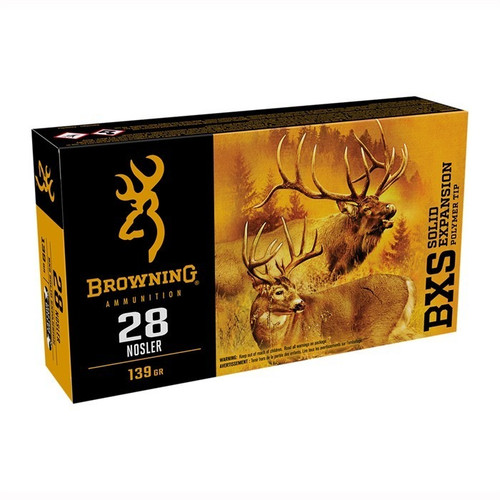 Browning Ammunition 28 Nosler Ammo 139gr PT Ammunition - 20 Rounds