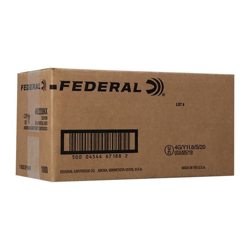 Federal .223 Rem Ammo 55gr FMJ Ammunition - 1000 Rounds
