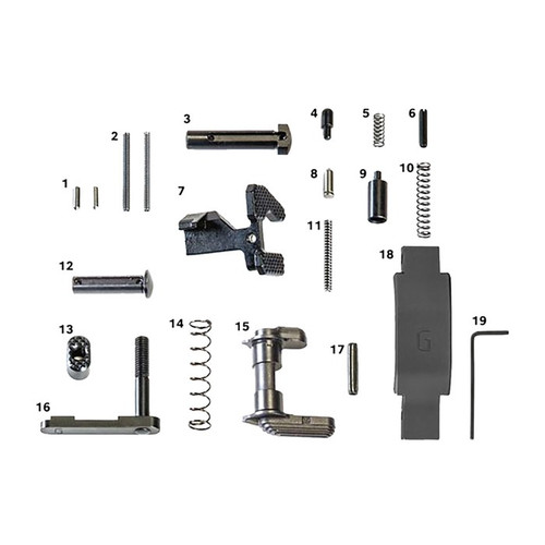 AR-15 SUPER DUTY LOWER PARTS KIT BLACK