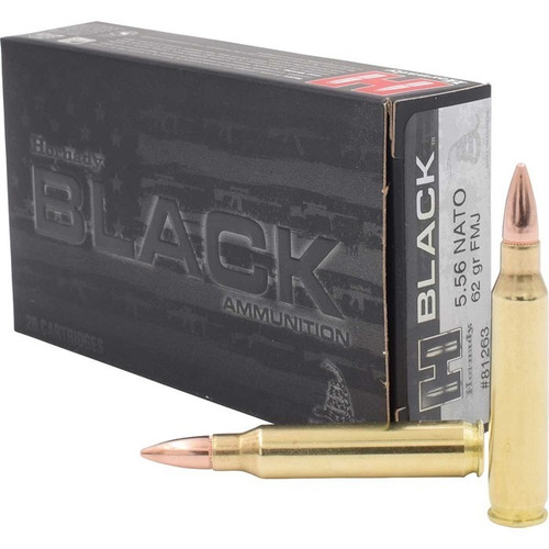 Hornady 5.56x45 NATO Ammo 62gr FMJ Ammunition - 200 Rounds