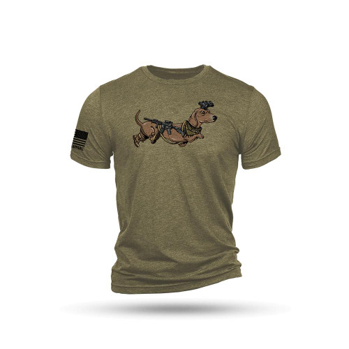 Nine Line Tactical Wiener Short Sleeve Shirt Olive Triblend XL