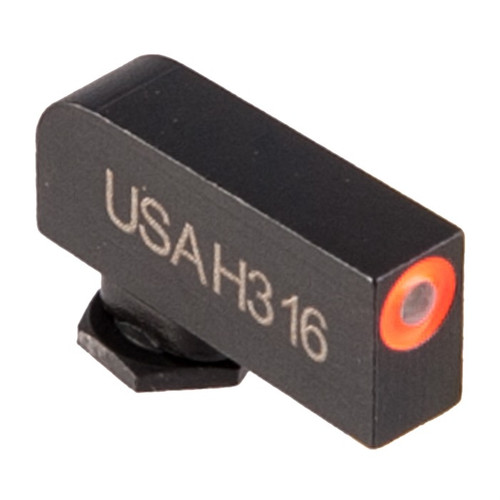 GREEN TRITIUM ORANGE ROUND OUTLINE FRONT .220''H .125''W