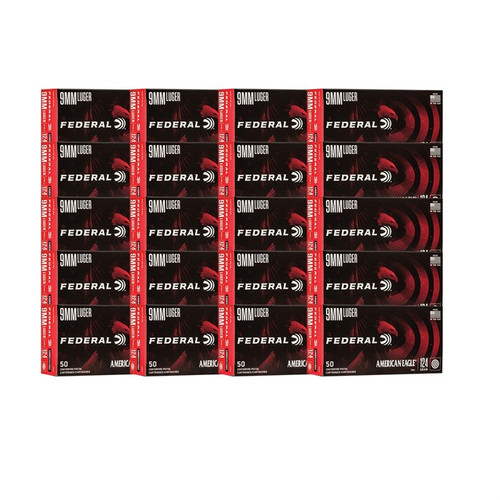 9MM LUGER 124GR FULL METAL JACKET 1,000/CASE