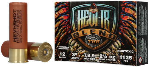 Hevi-Shot 12 Gauge Ammo 2-1/4 oz #7,8,9 TSS Ammunition - 5 Rounds