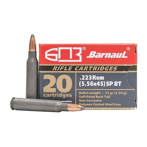Barnaul 223 Remington Ammo 55gr SPBT Ammunition - 20 Rounds