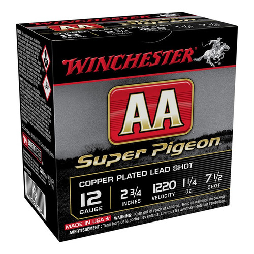 AA 12 GAUGE 2-3/4'' 1-1/4OZ # 7.5 SHOT 250/CASE