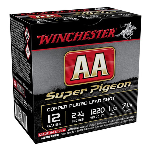 Winchester 12 Gauge Ammo 1-1/4 oz #7.5 Shot Ammunition - 250 Rounds